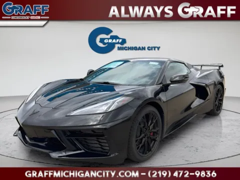 Black 2026 Chevrolet Corvette Stingray for sale in Michigan City, IN