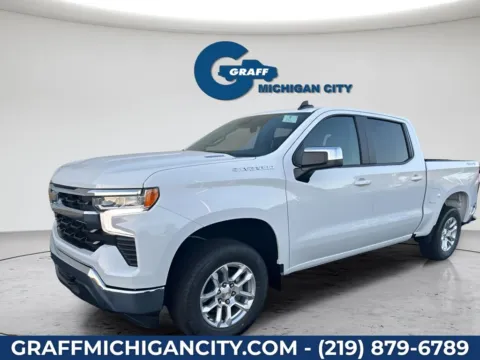 White 2026 Chevrolet Silverado 1500 LT for sale in Michigan City, IN