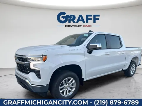 White 2026 Chevrolet Silverado 1500 LT for sale in Michigan City, IN