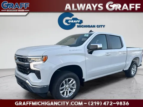 White 2026 Chevrolet Silverado 1500 LT for sale in Michigan City, IN