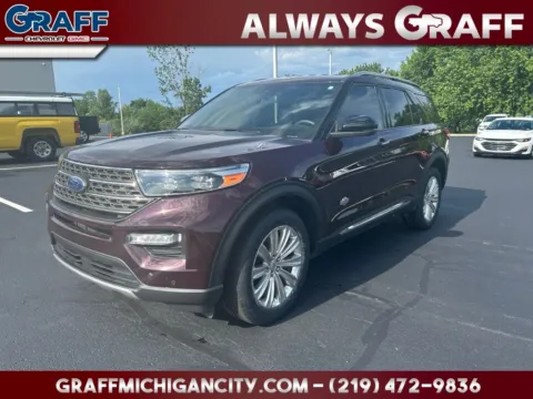 Red 2023 Ford Explorer King Ranch for sale in Michigan City, IN