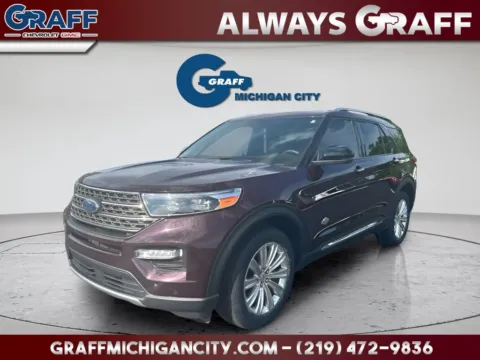 Red 2023 Ford Explorer King Ranch for sale in Michigan City, IN