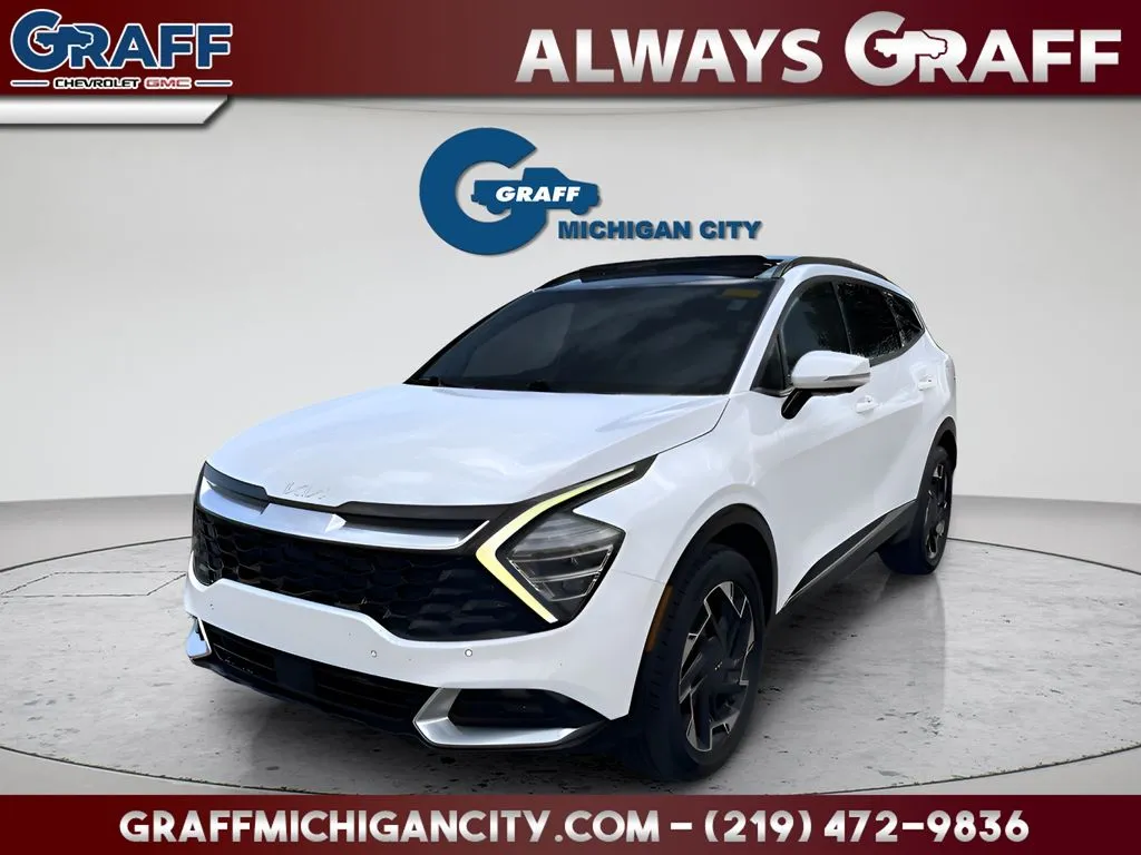 White 2023 Kia Sportage SX-Prestige for sale in Michigan City, IN