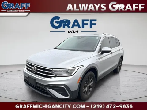 Silver 2022 Volkswagen Tiguan 2.0T SE for sale in Michigan City, IN