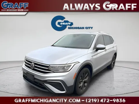 Silver 2022 Volkswagen Tiguan 2.0T SE for sale in Michigan City, IN