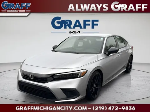 Silver 2024 Honda Civic Sport for sale in Michigan City, IN
