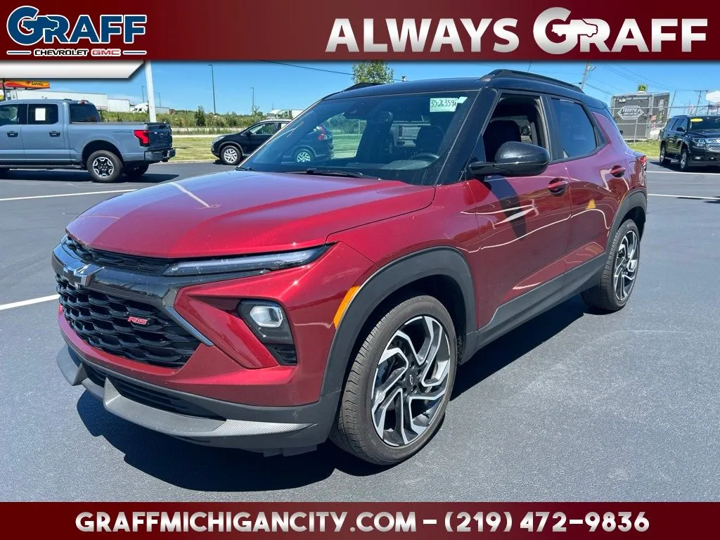 Red 2025 Chevrolet TrailBlazer RS for sale in Michigan City, IN
