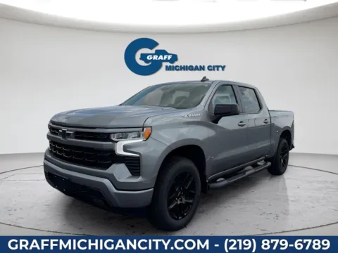 Gray 2026 Chevrolet Silverado 1500 RST for sale in Michigan City, IN