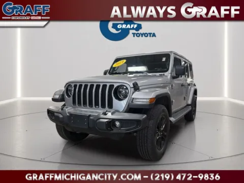 Silver 2019 Jeep Wrangler Unlimited Sahara Altitude for sale in Michigan City, IN