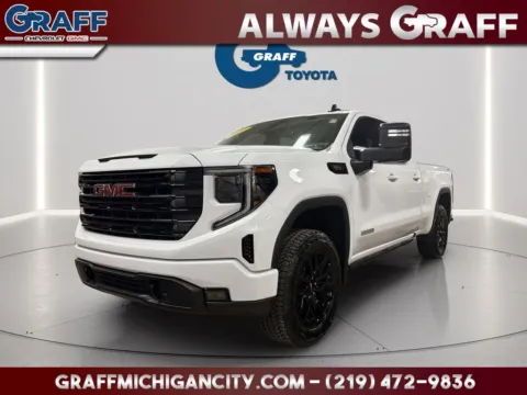 White 2025 GMC Sierra 1500 Elevation for sale in Michigan City, IN