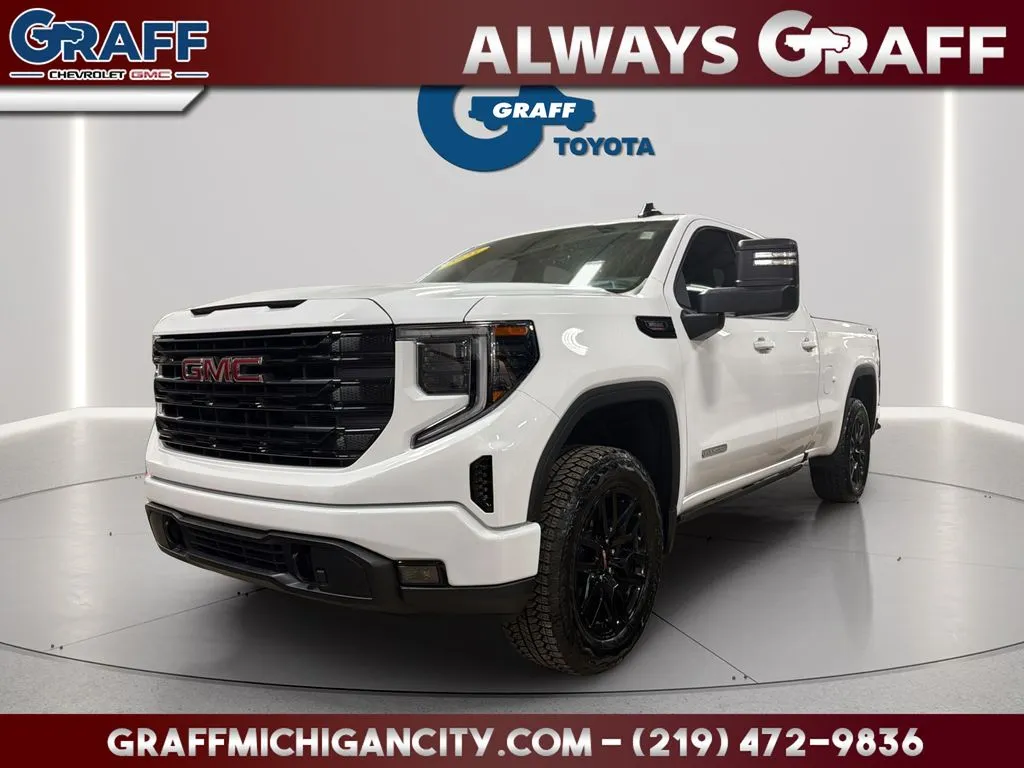 White 2025 GMC Sierra 1500 Elevation for sale in Michigan City, IN