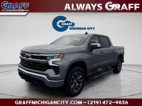 Gray 2026 Chevrolet Silverado 1500 LT for sale in Michigan City, IN