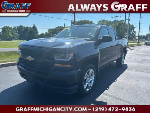 Black 2016 Chevrolet Silverado 1500 Custom for sale in Michigan City, IN