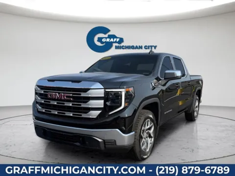 Black 2024 GMC Sierra 1500 SLE for sale in Michigan City, IN