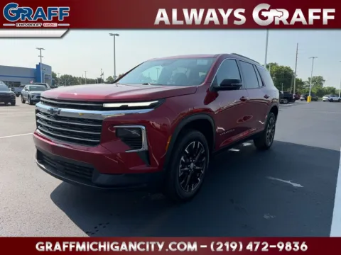 Red 2026 Chevrolet Traverse LT for sale in Michigan City, IN