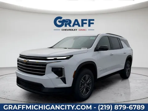 White 2026 Chevrolet Traverse LT for sale in Michigan City, IN