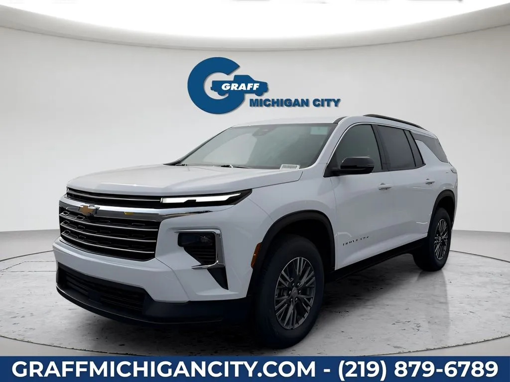 White 2026 Chevrolet Traverse LT for sale in Michigan City, IN