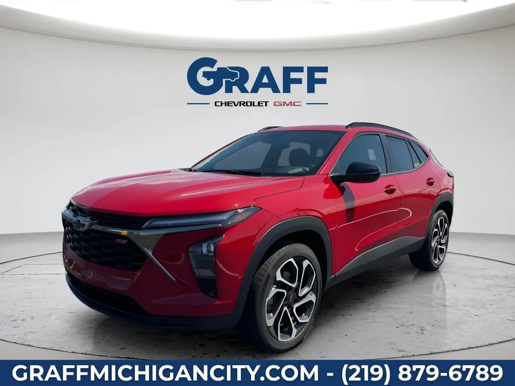 Red 2026 Chevrolet Trax 2RS for sale in Michigan City, IN