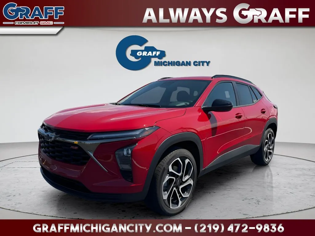 Red 2026 Chevrolet Trax 2RS for sale in Michigan City, IN