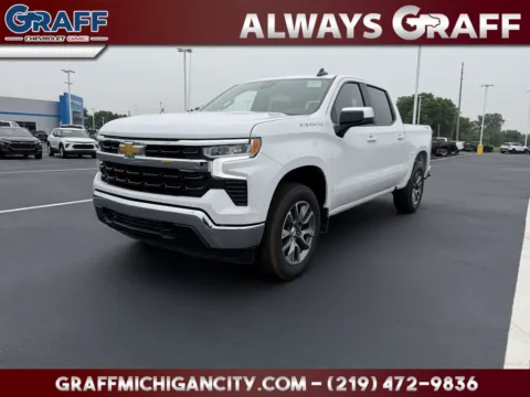 White 2026 Chevrolet Silverado 1500 LT for sale in Michigan City, IN