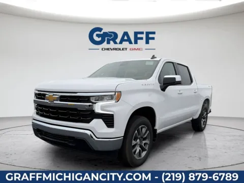 White 2026 Chevrolet Silverado 1500 LT for sale in Michigan City, IN