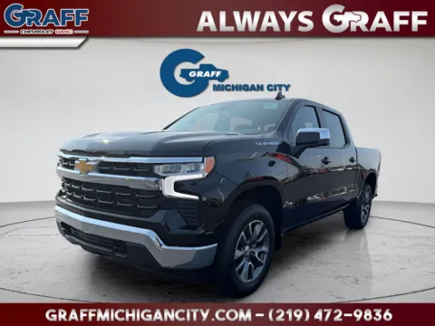 Black 2026 Chevrolet Silverado 1500 LT for sale in Michigan City, IN