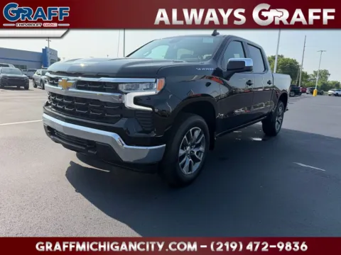 Black 2026 Chevrolet Silverado 1500 LT for sale in Michigan City, IN