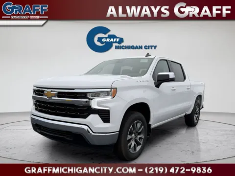 White 2026 Chevrolet Silverado 1500 LT for sale in Michigan City, IN