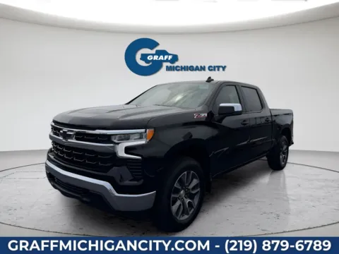 Black 2026 Chevrolet Silverado 1500 LT for sale in Michigan City, IN