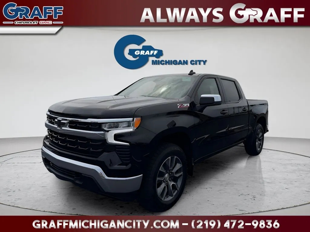 Black 2026 Chevrolet Silverado 1500 LT for sale in Michigan City, IN