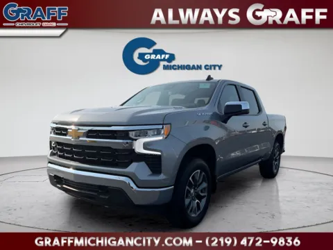 Gray 2026 Chevrolet Silverado 1500 LT for sale in Michigan City, IN