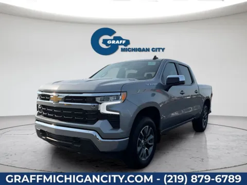 Gray 2026 Chevrolet Silverado 1500 LT for sale in Michigan City, IN