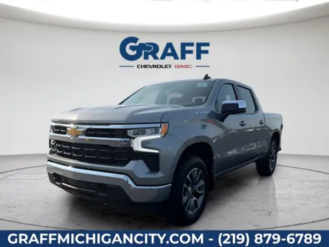 Gray 2026 Chevrolet Silverado 1500 LT for sale in Michigan City, IN