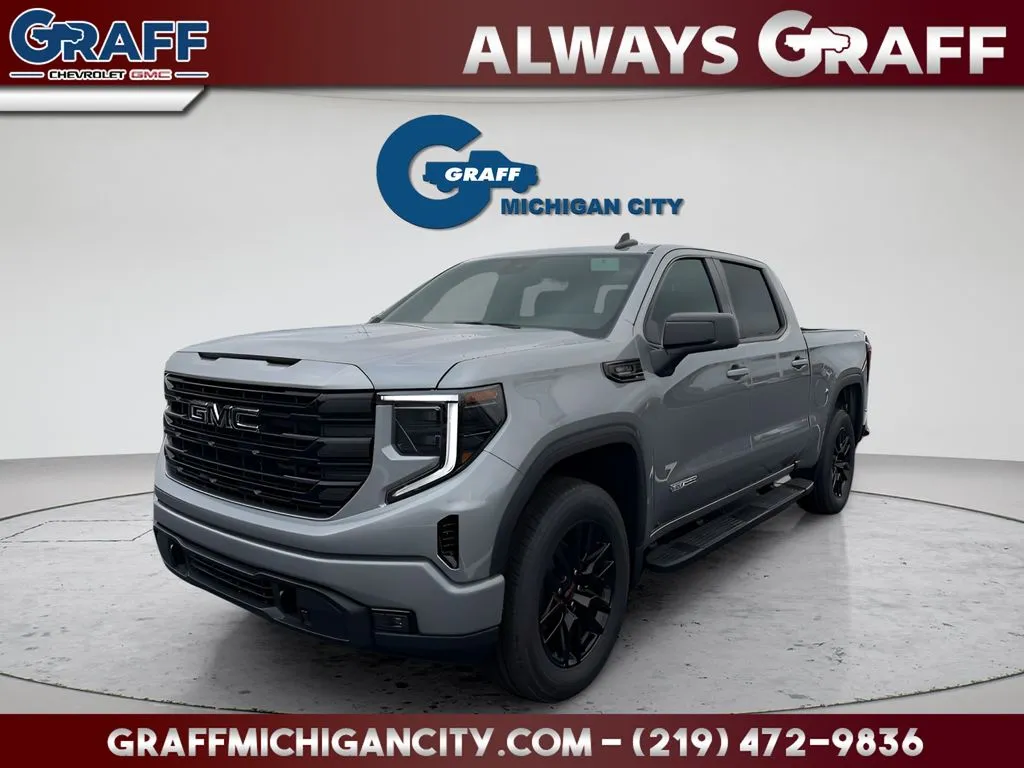 Gray 2026 GMC Sierra 1500 Elevation for sale in Michigan City, IN