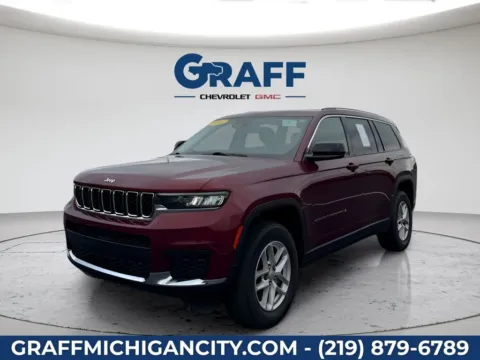 Red 2023 Jeep Grand Cherokee L Laredo for sale in Michigan City, IN