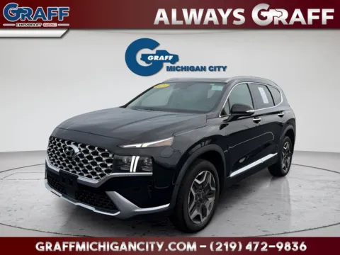 Black 2023 Hyundai Santa Fe Limited for sale in Michigan City, IN