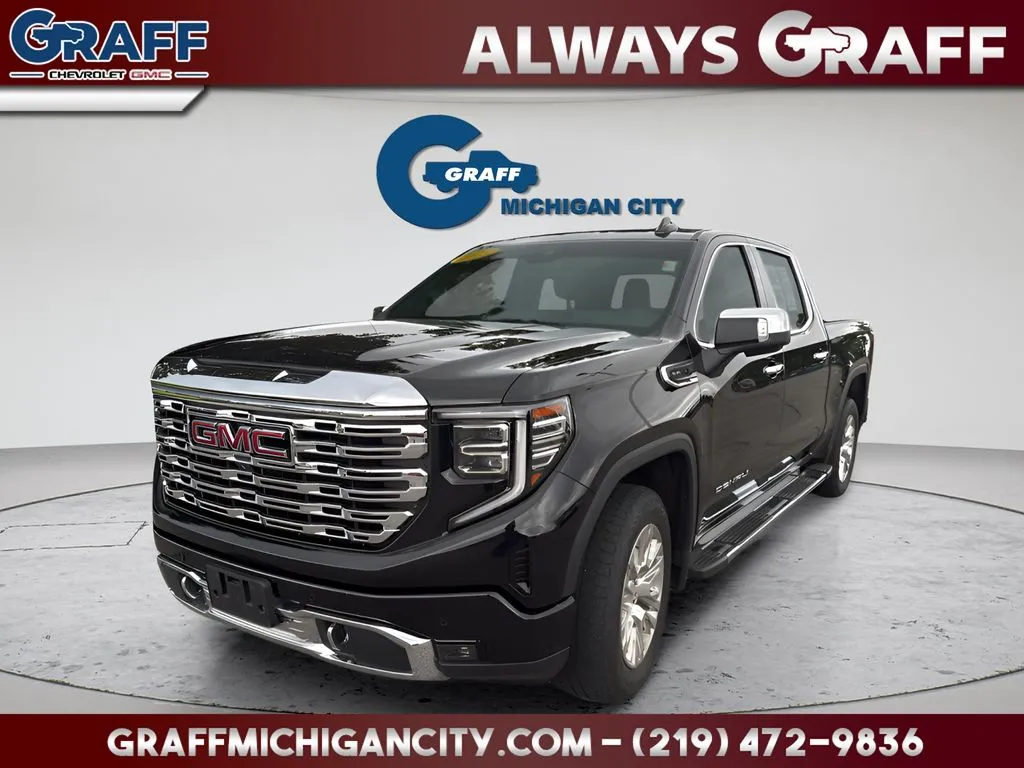 Black 2023 GMC Sierra 1500 Denali for sale in Michigan City, IN