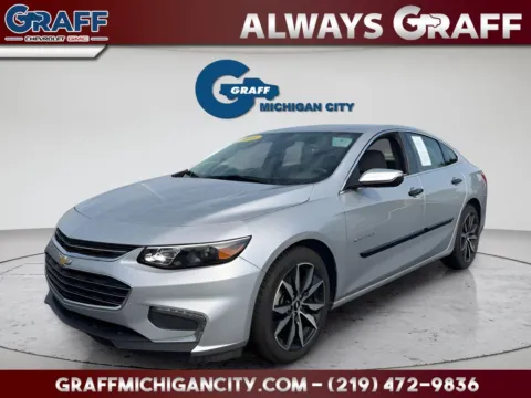 Silver 2018 Chevrolet Malibu LT for sale in Michigan City, IN