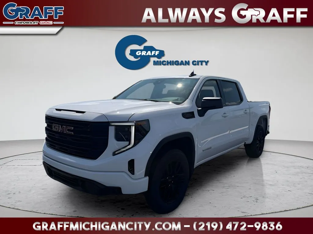 White 2026 GMC Sierra 1500 Elevation for sale in Michigan City, IN
