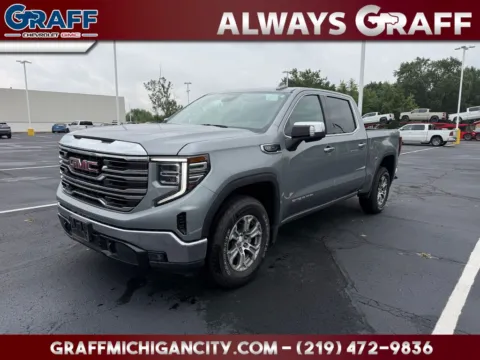 Gray 2025 GMC Sierra 1500 SLT for sale in Michigan City, IN