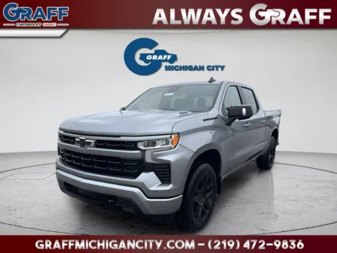 Gray 2026 Chevrolet Silverado 1500 RST for sale in Michigan City, IN