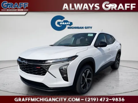 White 2026 Chevrolet Trax 1RS for sale in Michigan City, IN