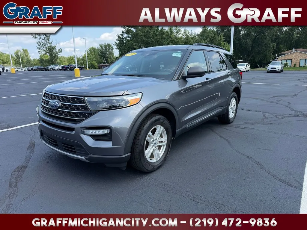 Gray 2022 Ford Explorer XLT for sale in Michigan City, IN
