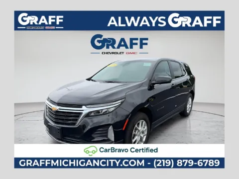 Black 2024 Chevrolet Equinox LT for sale in Michigan City, IN