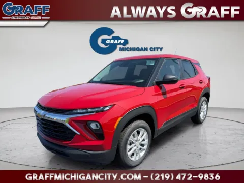 Red 2026 Chevrolet TrailBlazer LS for sale in Michigan City, IN