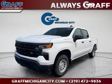 White 2026 Chevrolet Silverado 1500 WT for sale in Michigan City, IN