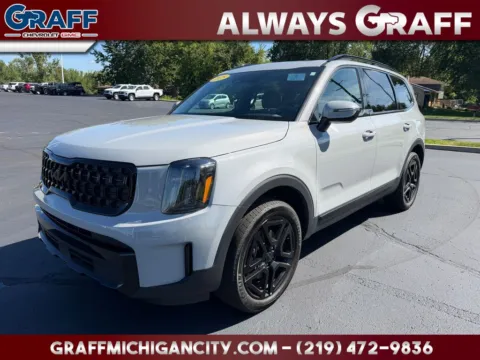 Gray 2025 Kia Telluride EX X-Line for sale in Michigan City, IN