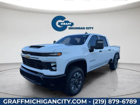 White 2026 Chevrolet Silverado 2500 HD Custom for sale in Michigan City, IN