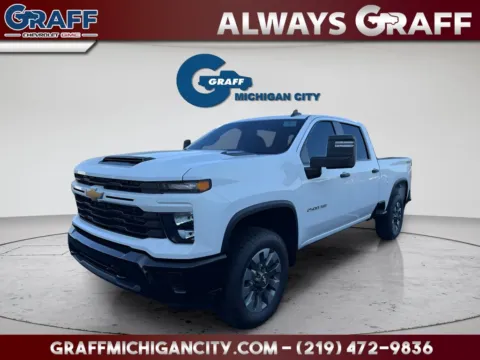 White 2026 Chevrolet Silverado 2500 HD Custom for sale in Michigan City, IN
