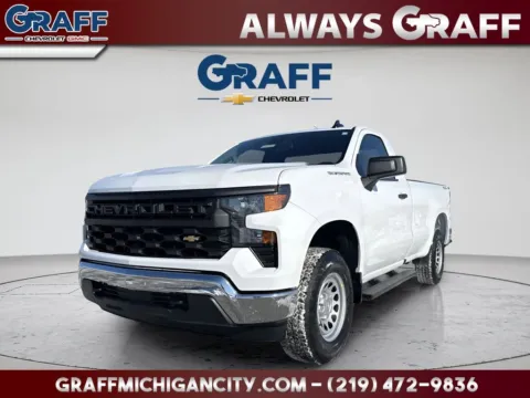 White 2026 Chevrolet Silverado 1500 WT for sale in Michigan City, IN